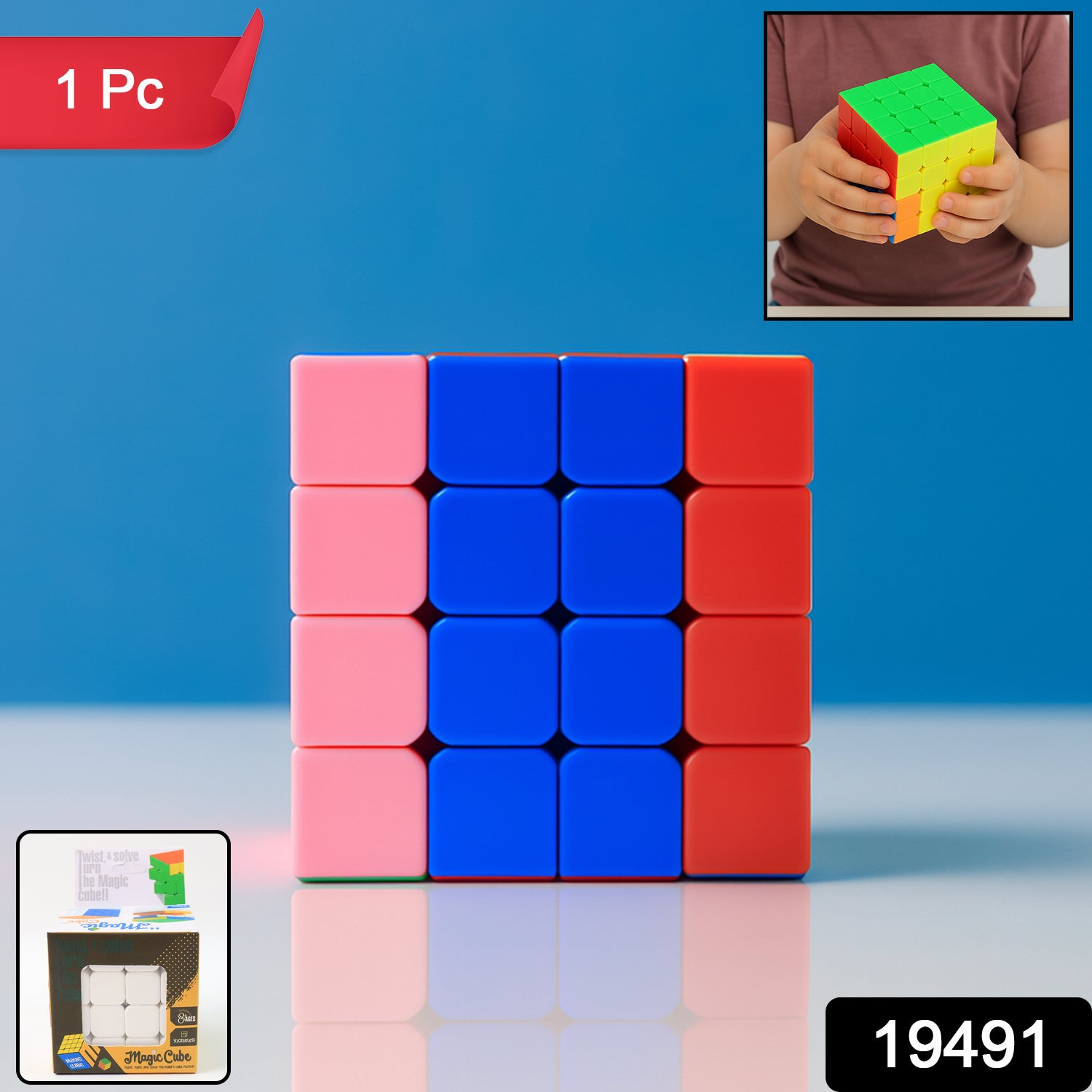 4x4 Magic Speed Cube Puzzle For Kids  Adults (1 Pc) 4x4 Magic Speed Cube Puzzle For Kids  Adults (1 Pc)